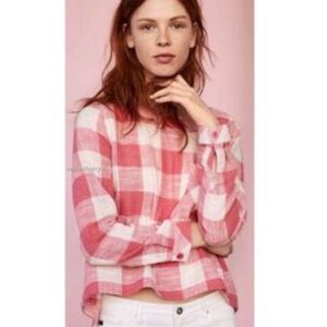 Anthropologie gingham top by Cloth and Stone